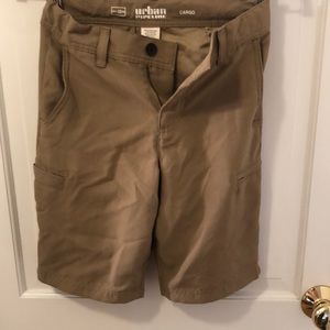 Khaki cargo shorts